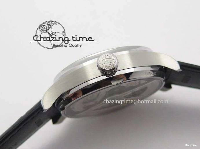 MIROTIME 0205 Practical Portuguese Real PR IW500109 ZF 1:1 Best Edition Black Dial On Black Leather Strap A52010 V 7308